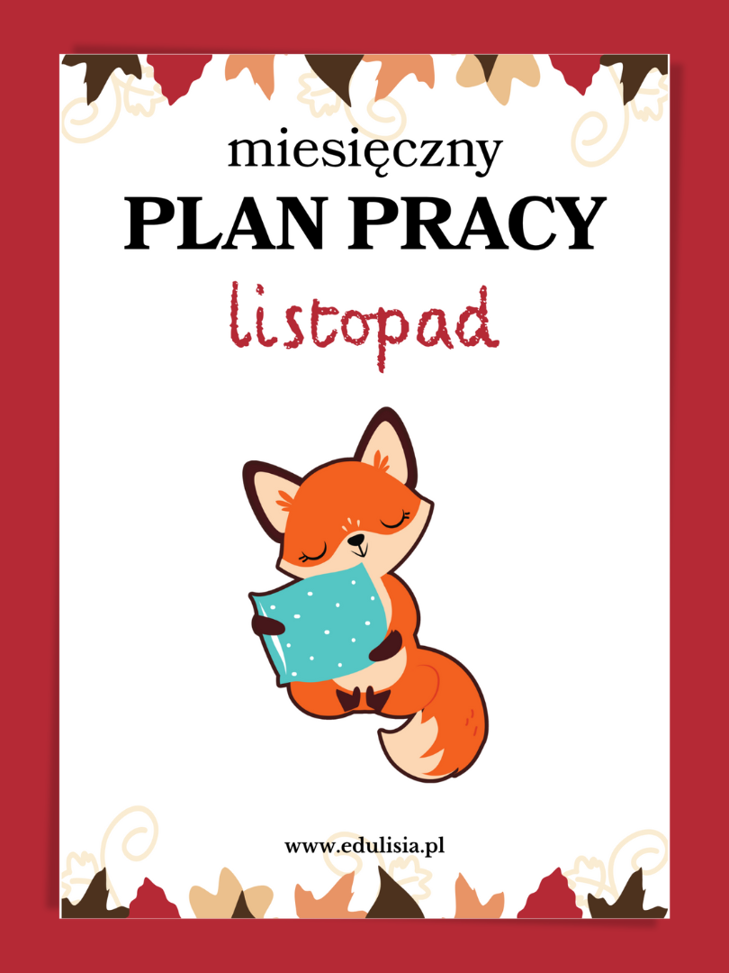 miesięczny plan pracy na listopad do pobrania