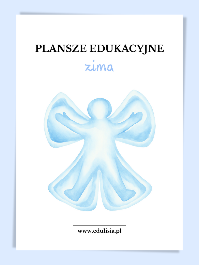 Zima - plansze edukacyjne, obrazki na zajęcia w żłobku i przedszkolu