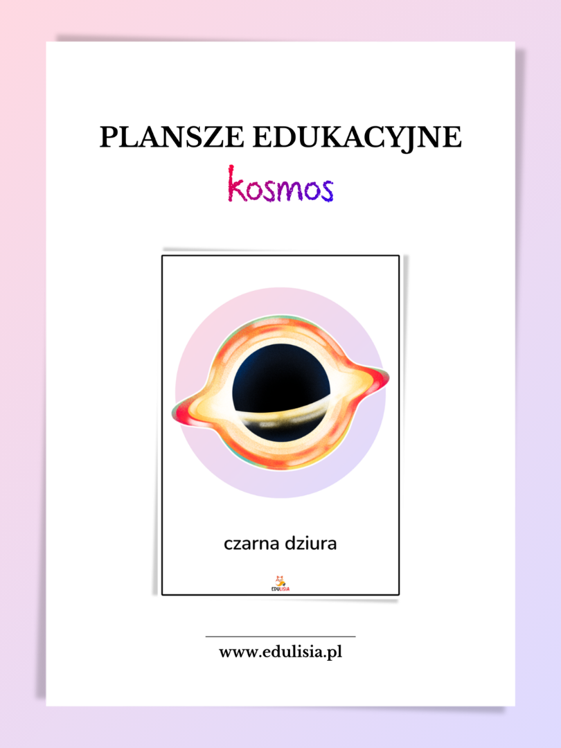kosmos plansze edukacyjne z obrazkami do druku
