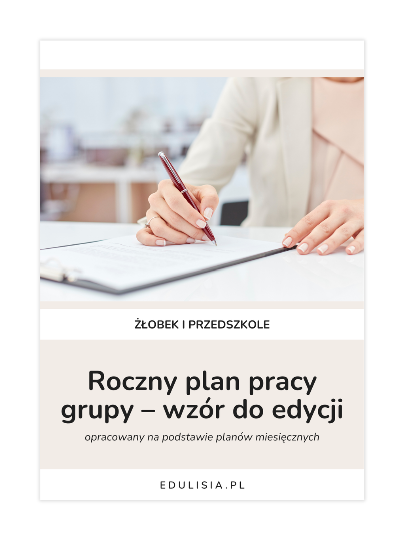 roczny plan pracy grupy - wzór do edycji 