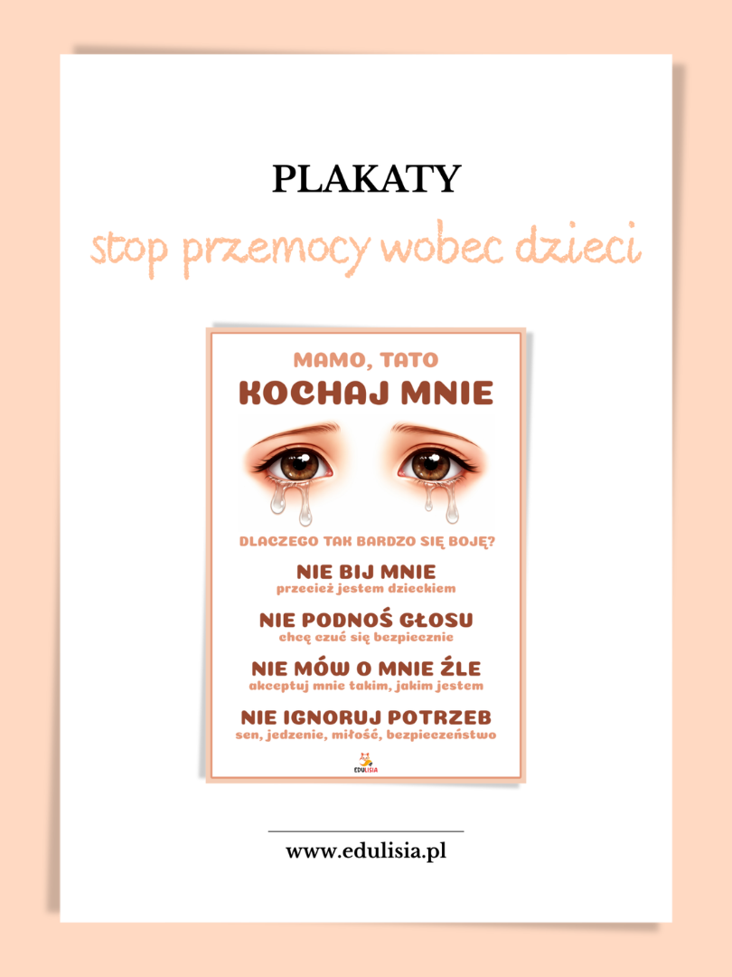 stop przemocy wobec dzieci plakaty do druku