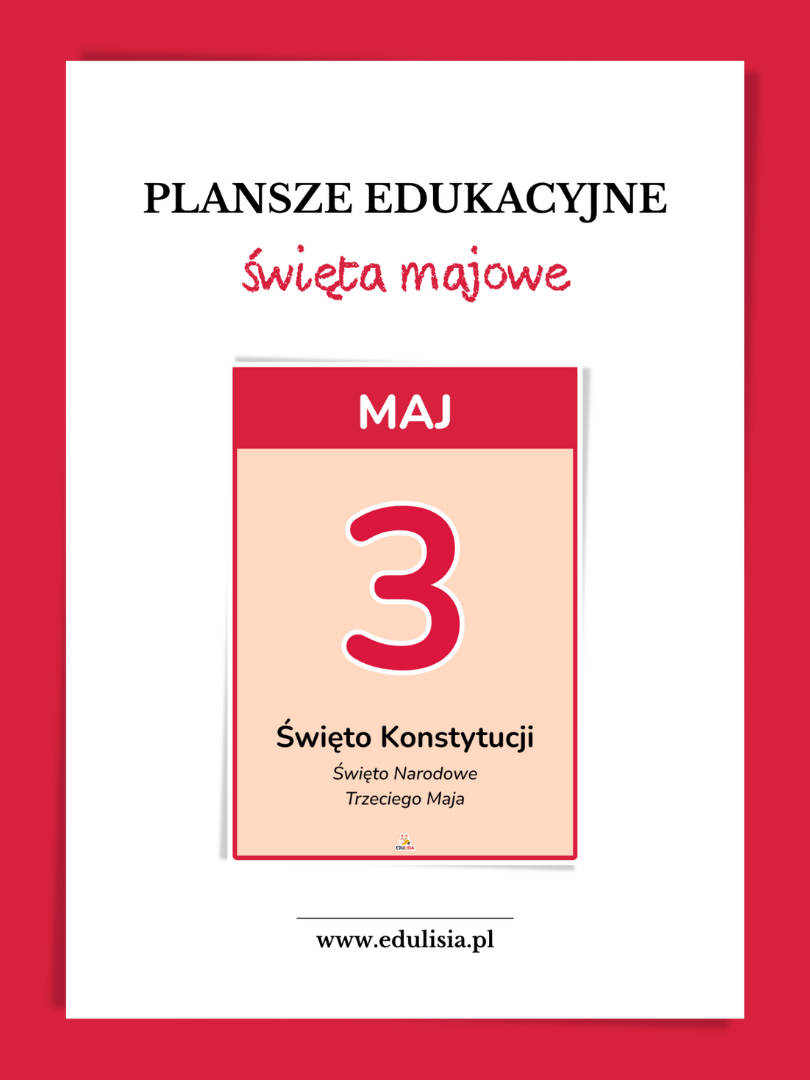 święta majowe plansze edukacyjne do druku 