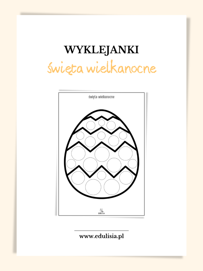 wielkanoc wyklejanki karty pracy do druku
