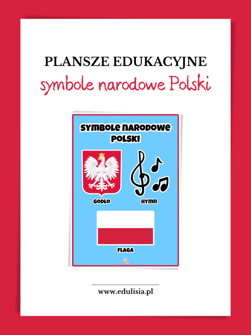 symbole narodowe polski plansze do druku