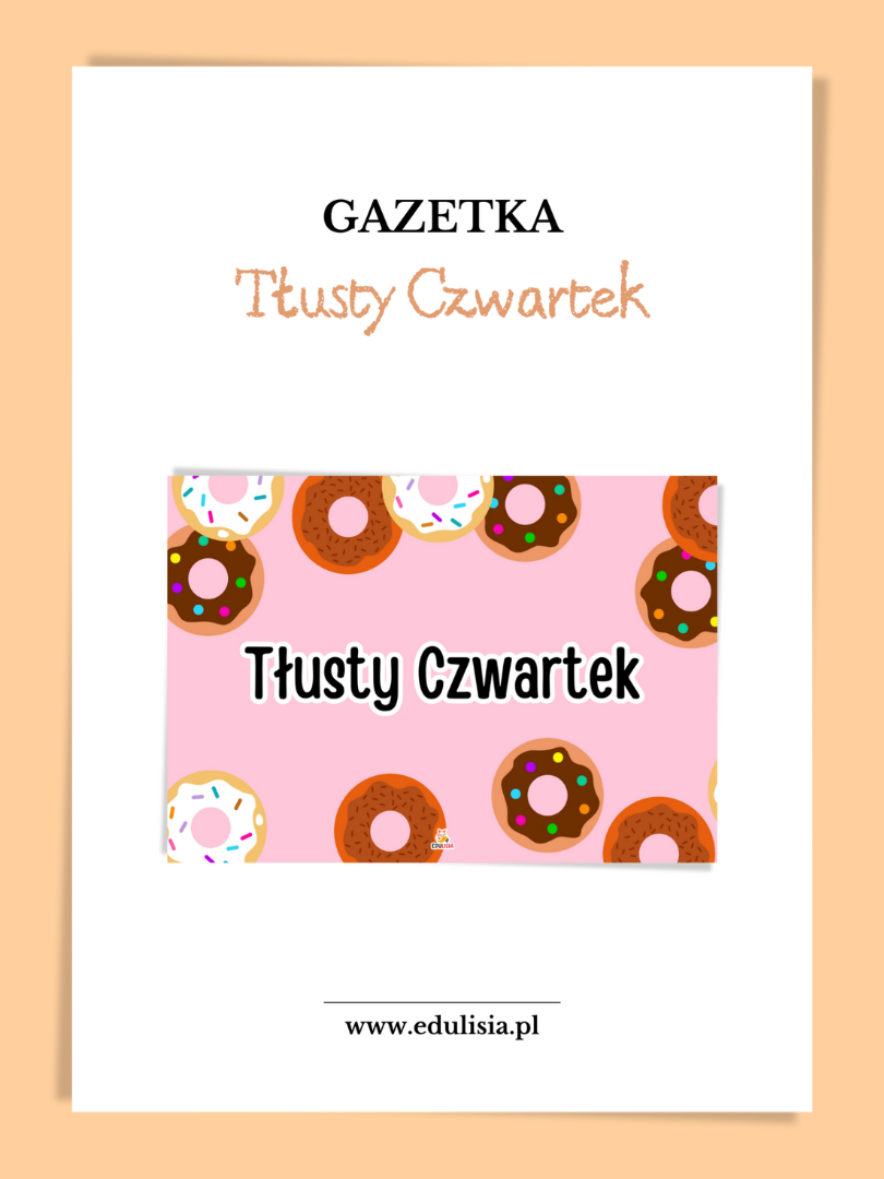 tłusty czwartek gazetka szkolna do druku