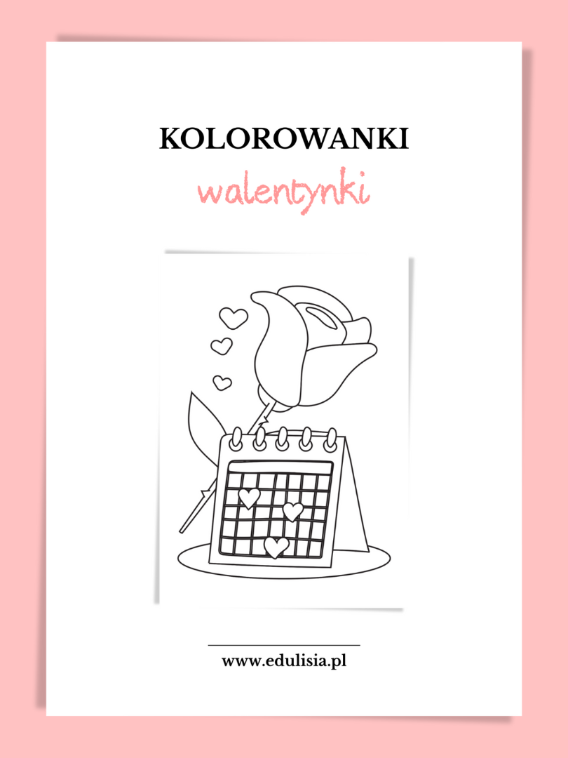 Walentynki kolorowanki do druku – kreatywne zadania plastyczne dla dzieci