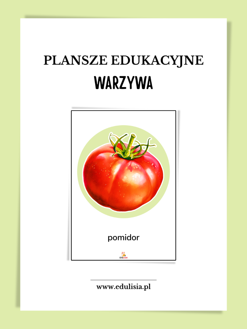 warzywa plansze dydaktyczne pdf do druku