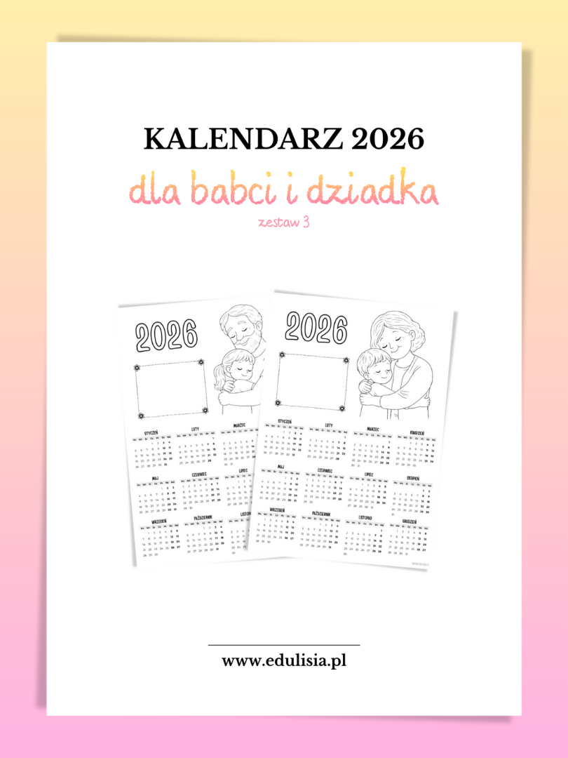 laurki dla babci i dziadka - kalendarz 2026